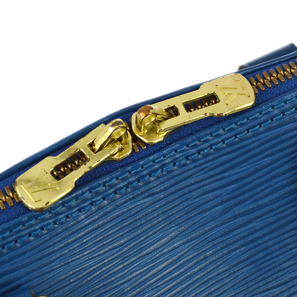Louis Vuitton 1997 Blue Alma Handbag Epi M52145