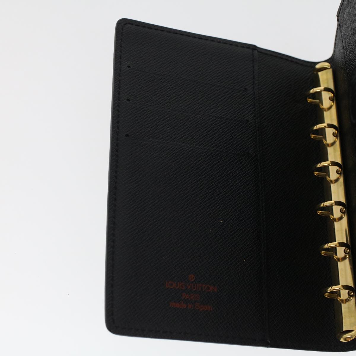 LOUIS VUITTON Epi Agenda PM Day Planner Cover Black R20052 LV 45741
