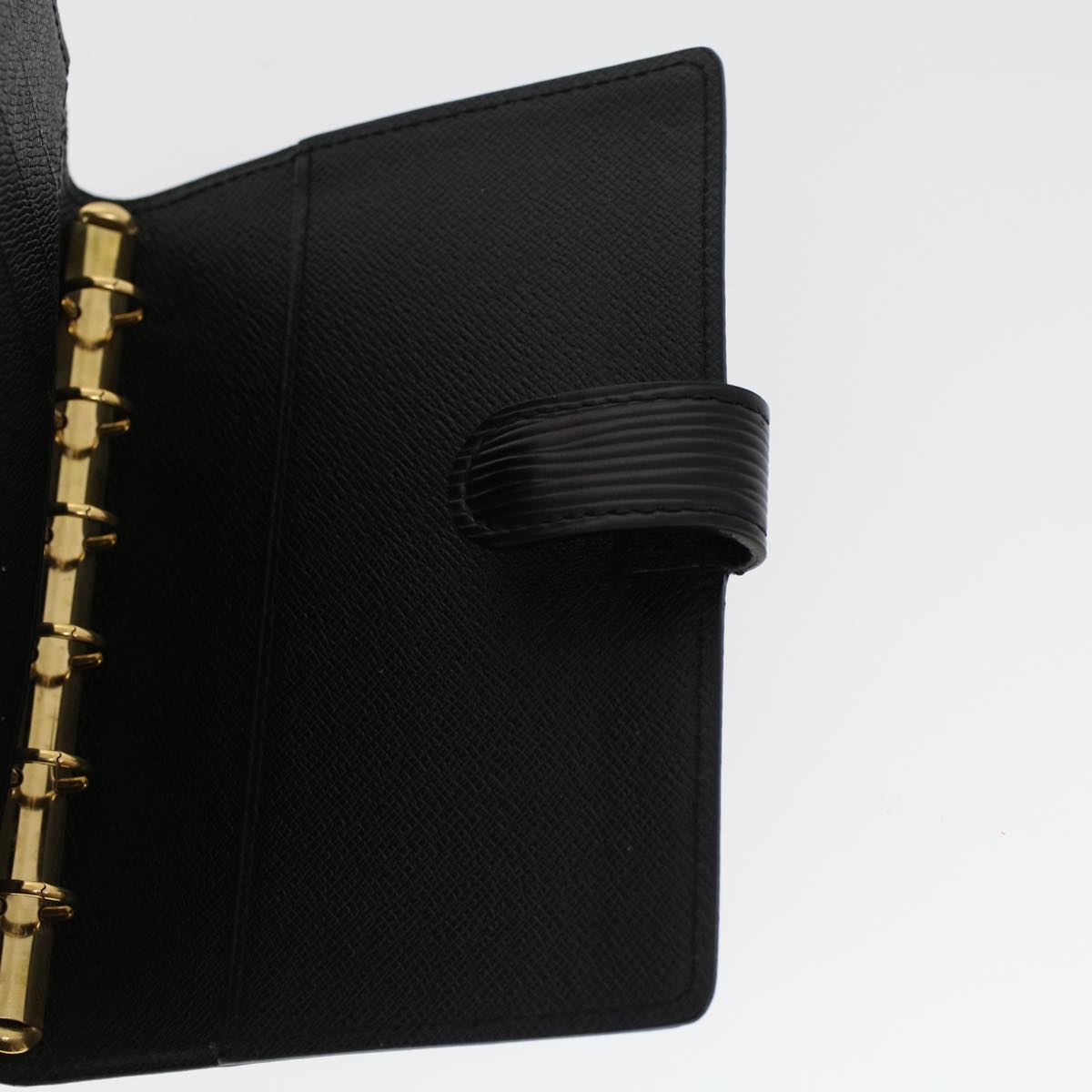 LOUIS VUITTON Epi Agenda PM Day Planner Cover Black R20052 LV 45741