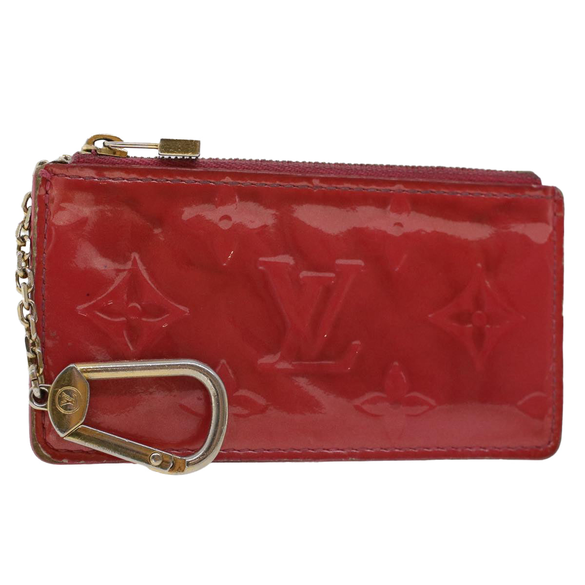 LOUIS VUITTON Monogram Vernis Pochette Cles Coin Purse Pink M91250 45744