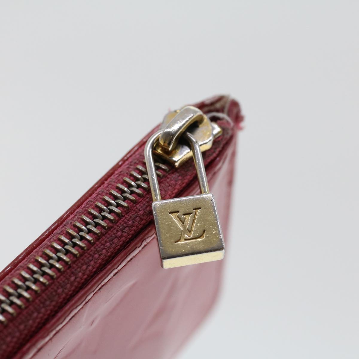 LOUIS VUITTON Monogram Vernis Pochette Cles Coin Purse Pink M91250 45744