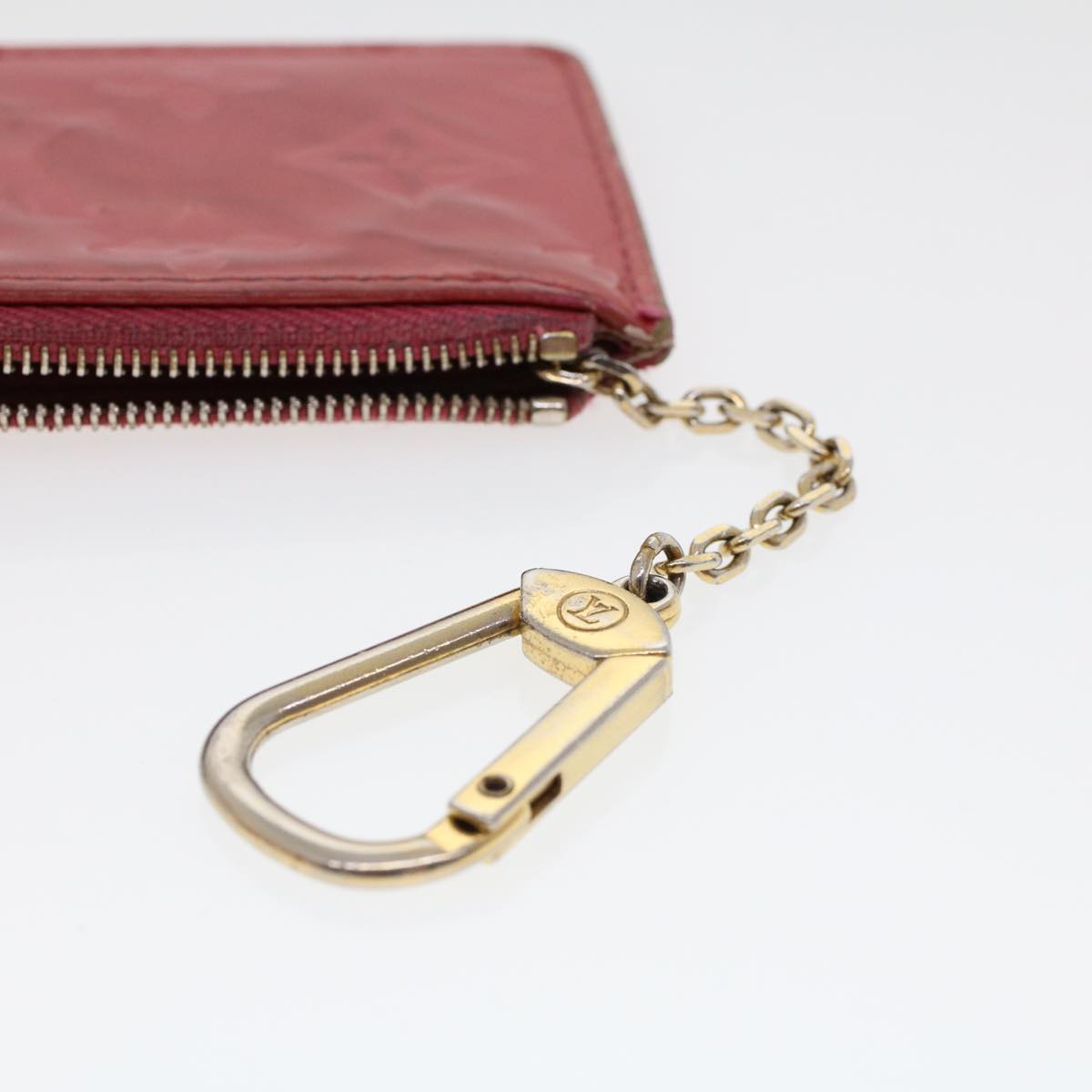 LOUIS VUITTON Monogram Vernis Pochette Cles Coin Purse Pink M91250 45744