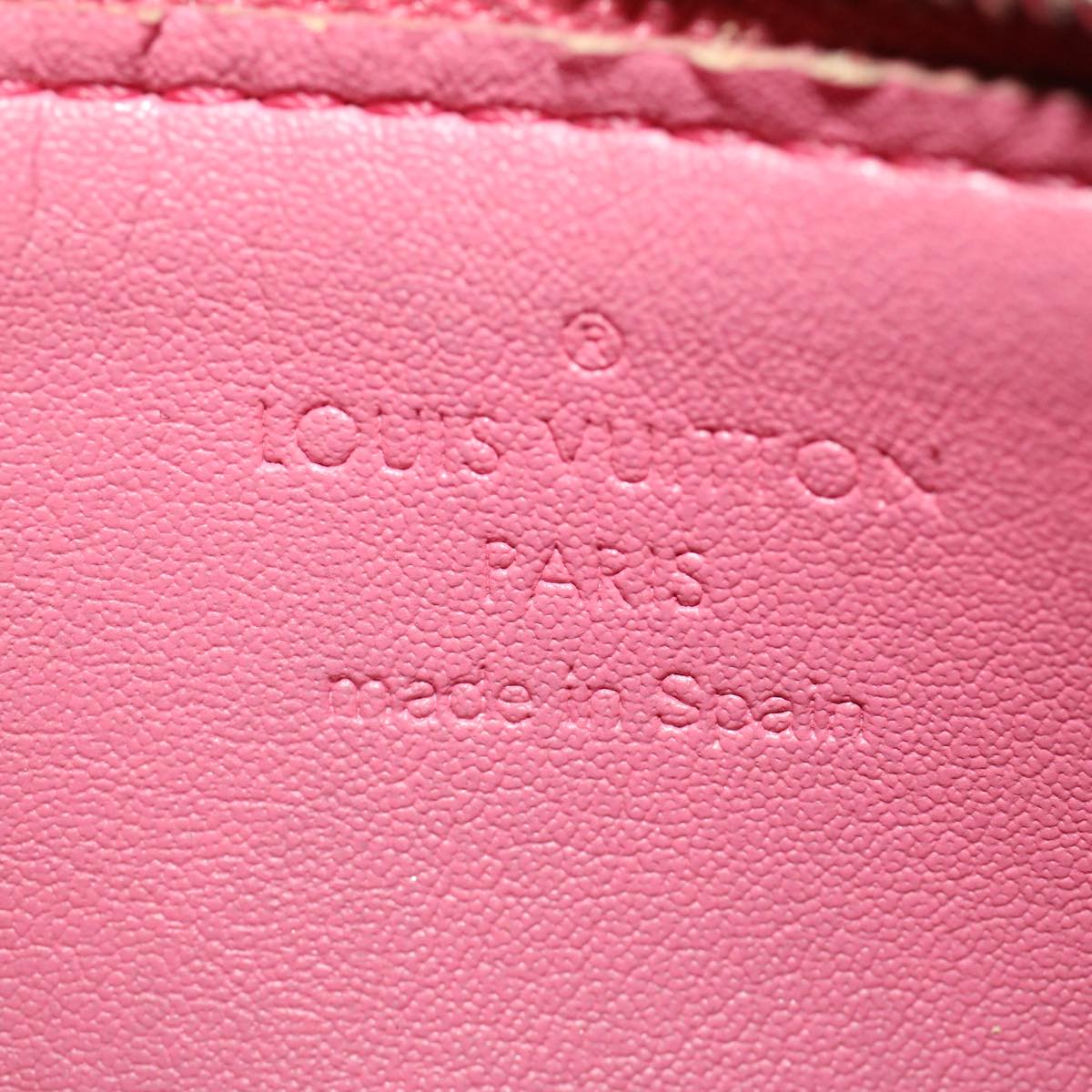 LOUIS VUITTON Monogram Vernis Pochette Cles Coin Purse Pink M91250 45744