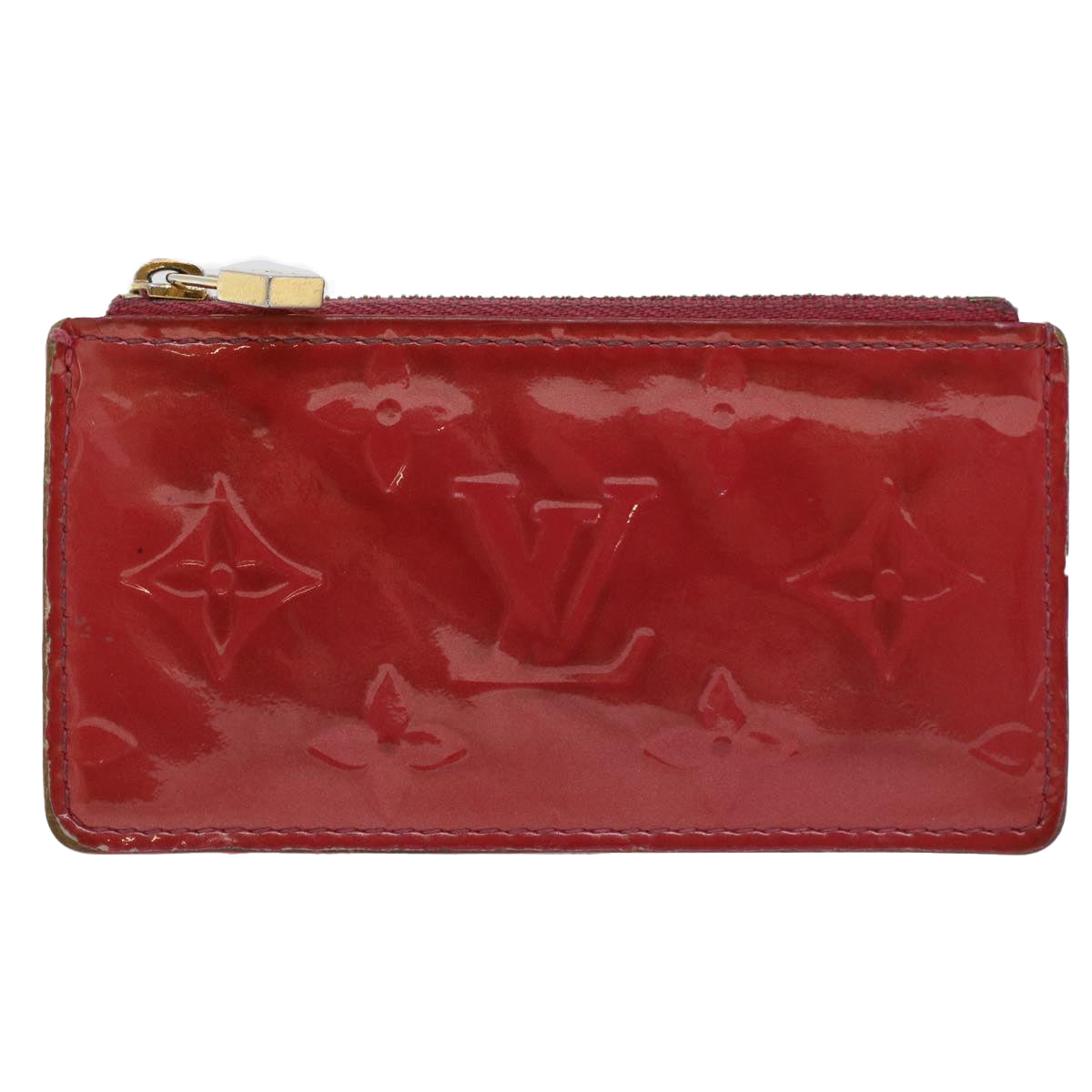 LOUIS VUITTON Monogram Vernis Pochette Cles Coin Purse Pink M91250 45744