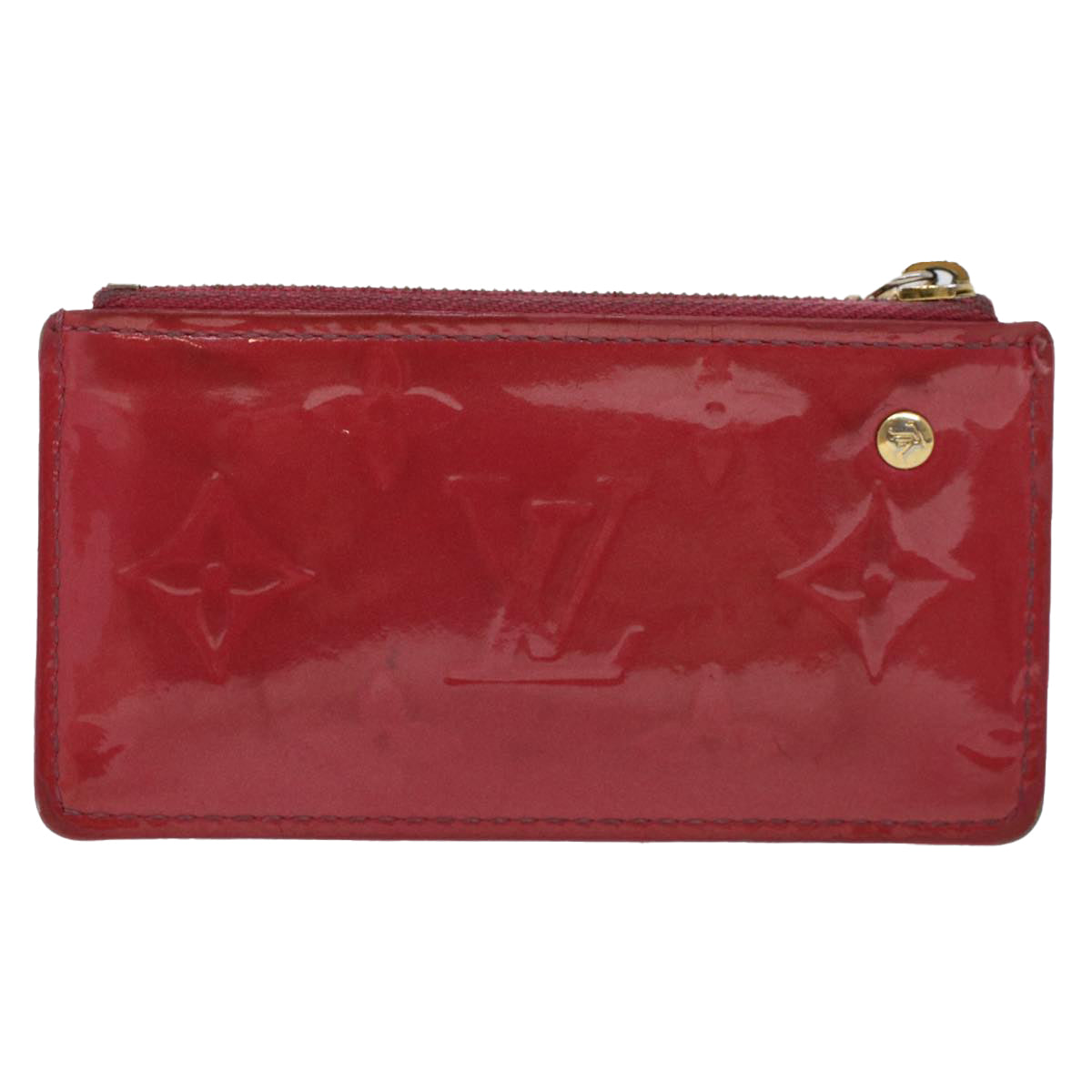 LOUIS VUITTON Monogram Vernis Pochette Cles Coin Purse Pink M91250 45744