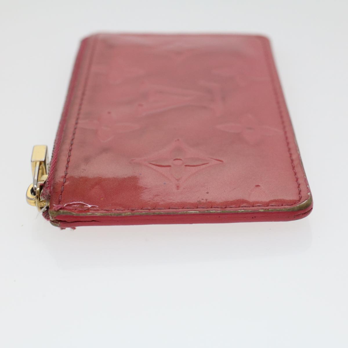 LOUIS VUITTON Monogram Vernis Pochette Cles Coin Purse Pink M91250 45744