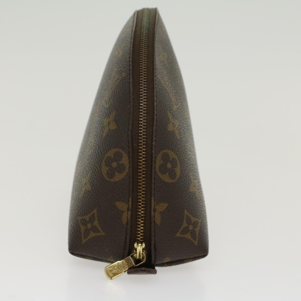 LOUIS VUITTON Monogram Trousse Demi Ronde Cosmetic Pouch M47520 LV 45745