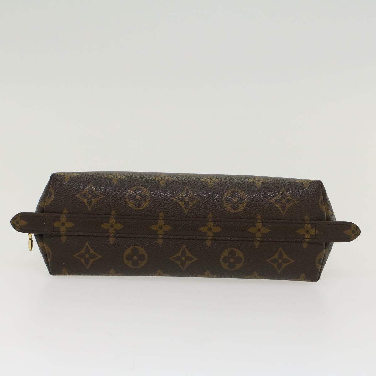LOUIS VUITTON Monogram Trousse Demi Ronde Cosmetic Pouch M47520 LV 45745