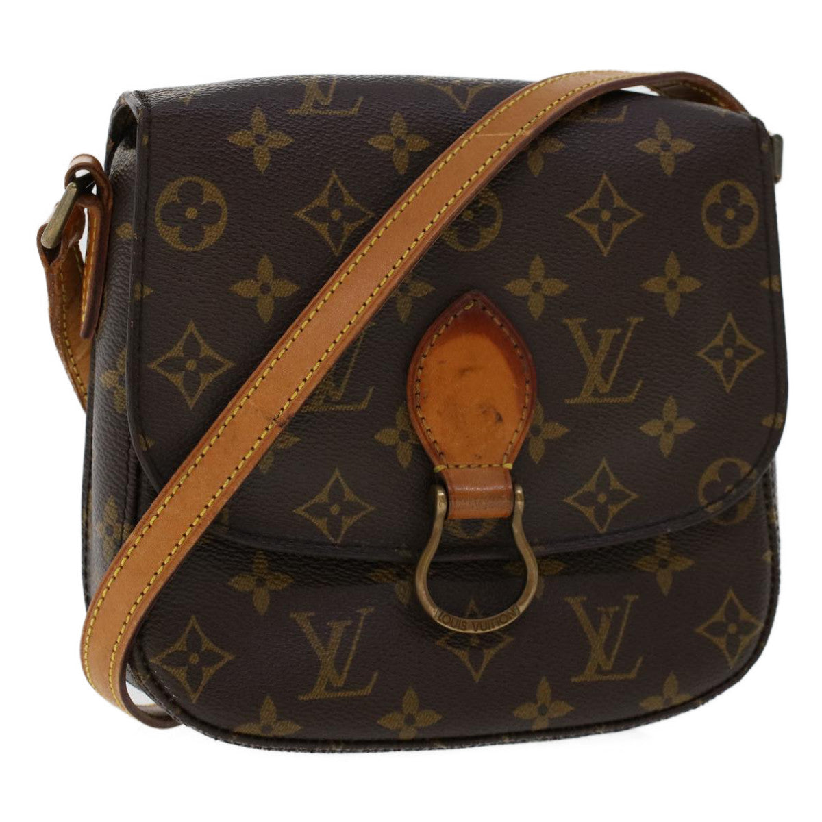 LOUIS VUITTON Monogram Saint Cloud MM Shoulder Bag M51243 LV 45749
