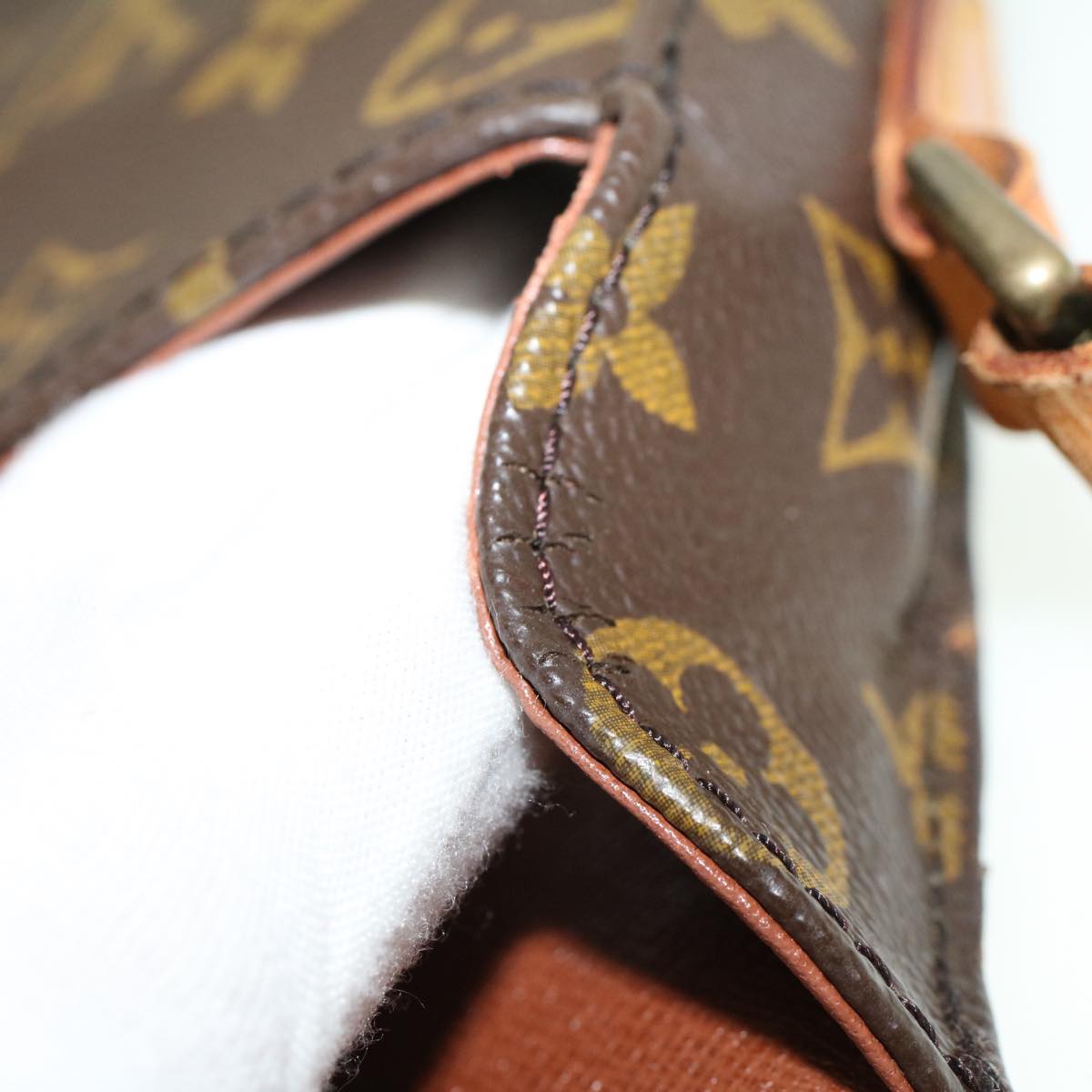 LOUIS VUITTON Monogram Saint Cloud MM Shoulder Bag M51243 LV 45749