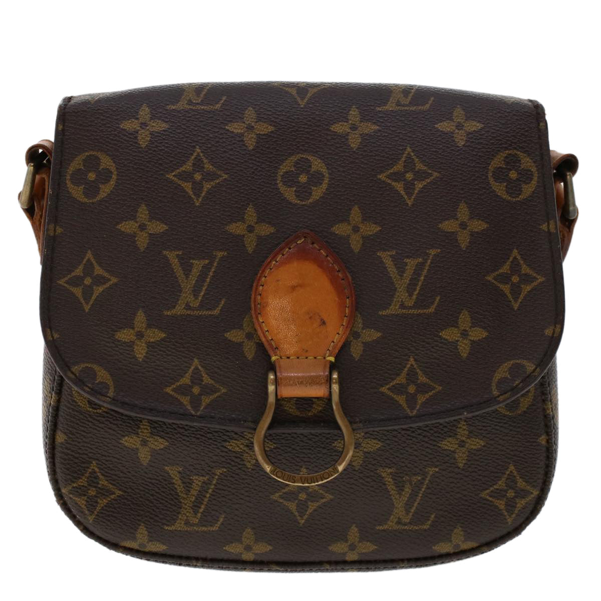 LOUIS VUITTON Monogram Saint Cloud MM Shoulder Bag M51243 LV 45749