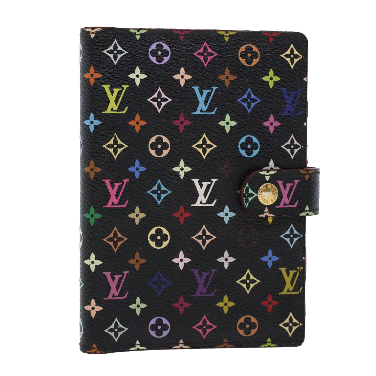 LOUIS VUITTON Monogram Multicolor Agenda PM Day Planner Cover Black R20895 45753