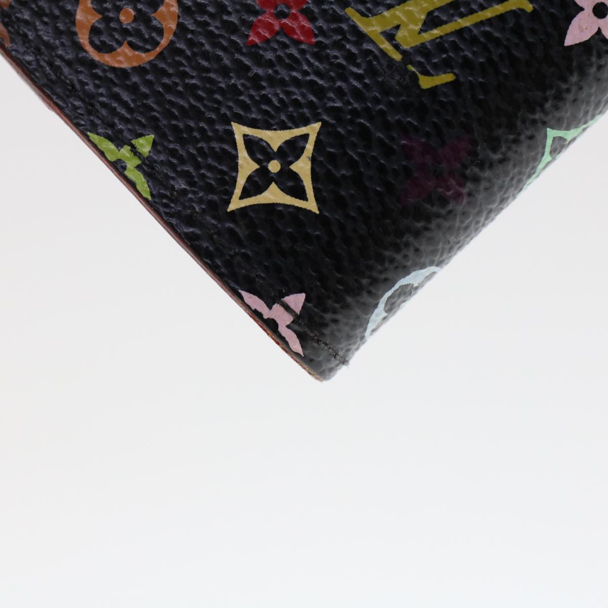 LOUIS VUITTON Monogram Multicolor Agenda PM Day Planner Cover Black R20895 45753