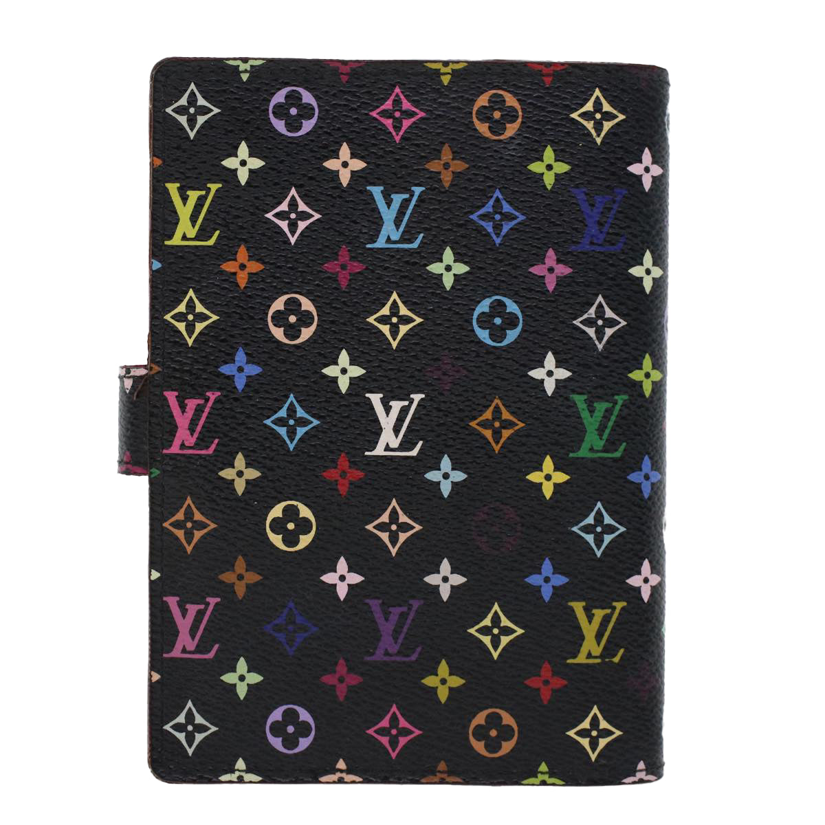 LOUIS VUITTON Monogram Multicolor Agenda PM Day Planner Cover Black R20895 45753