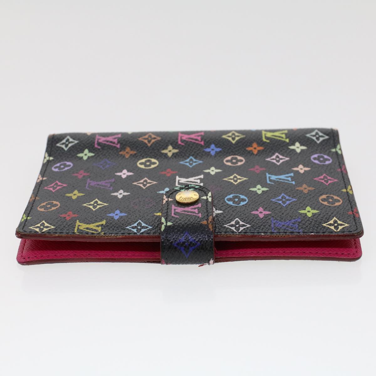 LOUIS VUITTON Monogram Multicolor Agenda PM Day Planner Cover Black R20895 45753