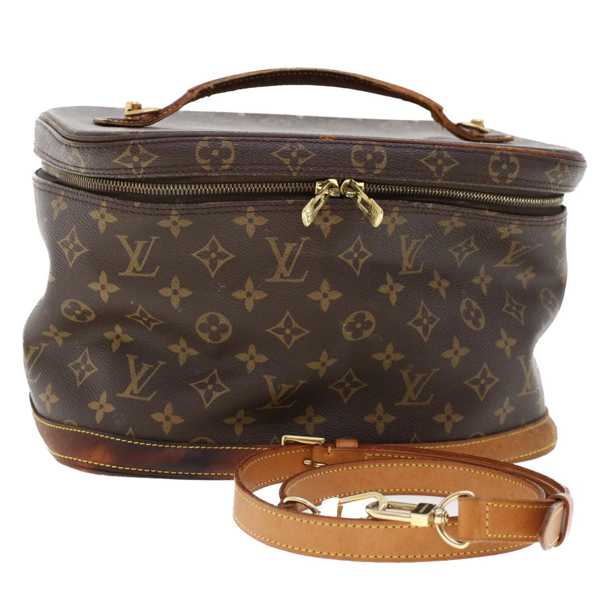 LOUIS VUITTON Monogram Nice Hand Bag 2way M47280 LV 45761