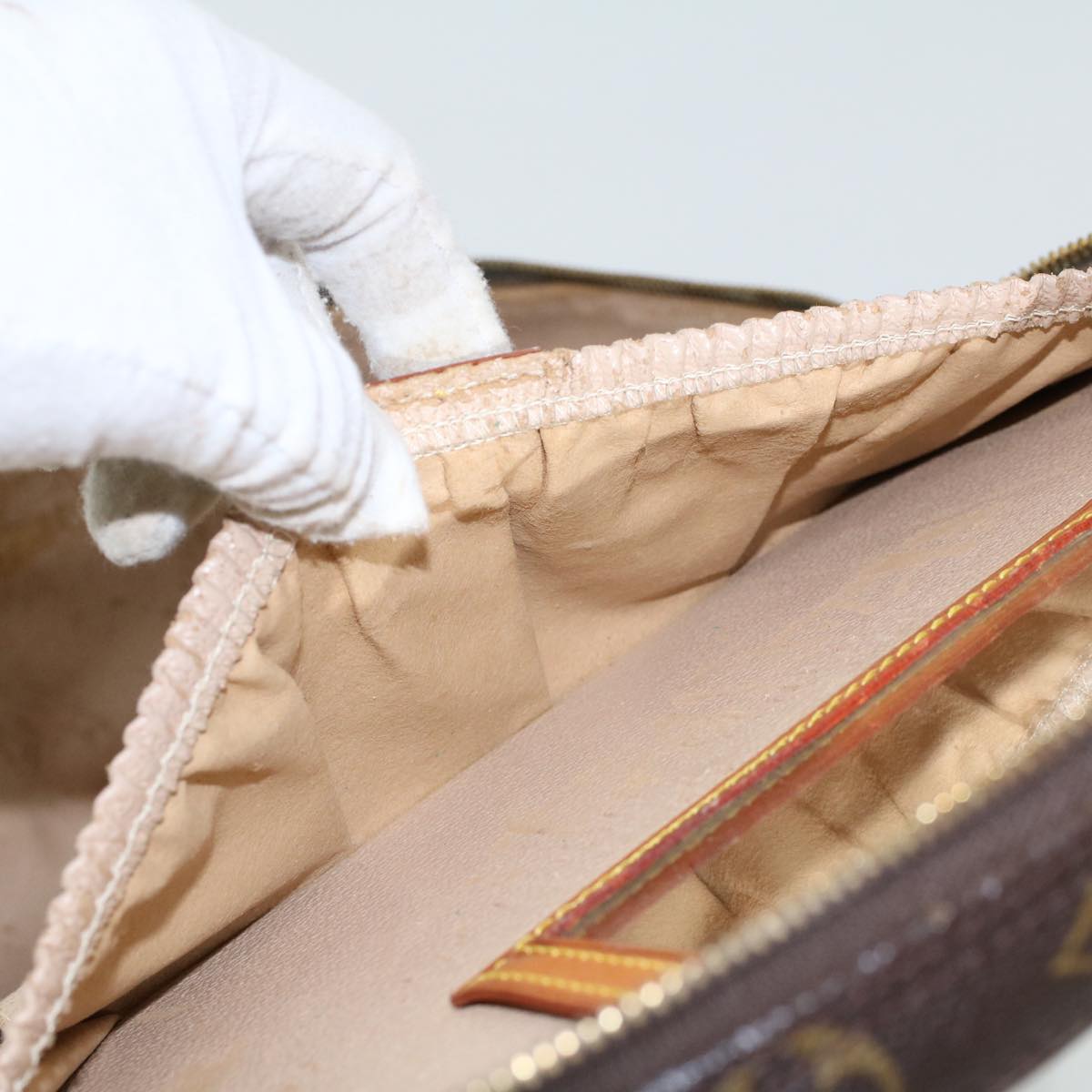 LOUIS VUITTON Monogram Nice Hand Bag 2way M47280 LV 45761