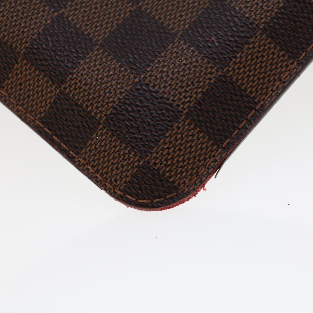 LOUIS VUITTON Damier Ebene Neverfull MM Pouch Accessory Pouch LV 45764