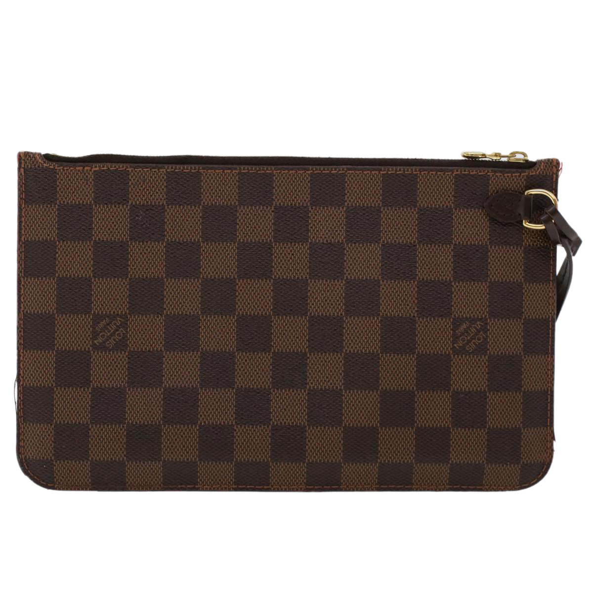 LOUIS VUITTON Damier Ebene Neverfull MM Pouch Accessory Pouch LV 45764