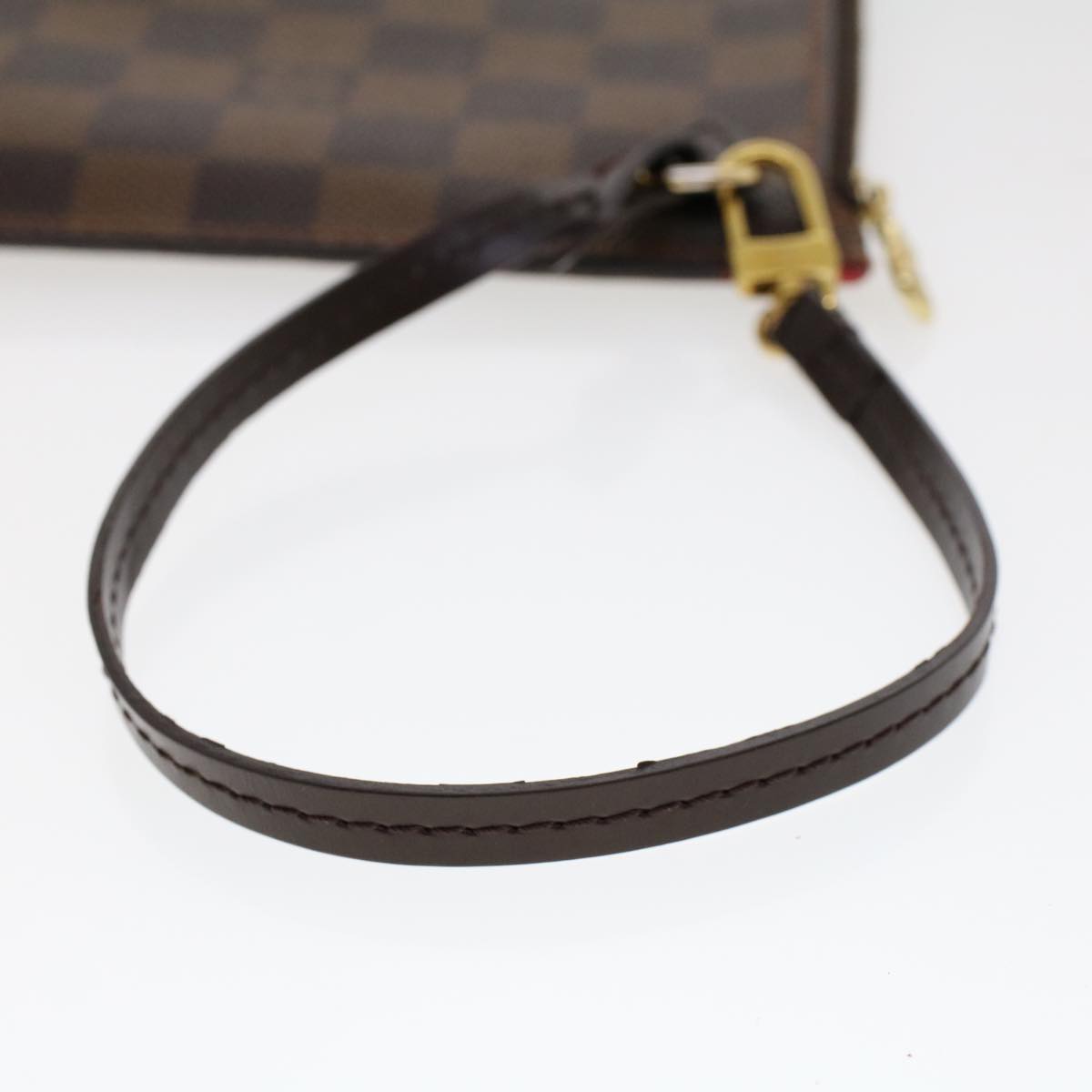 LOUIS VUITTON Damier Ebene Neverfull MM Pouch Accessory Pouch LV 45764