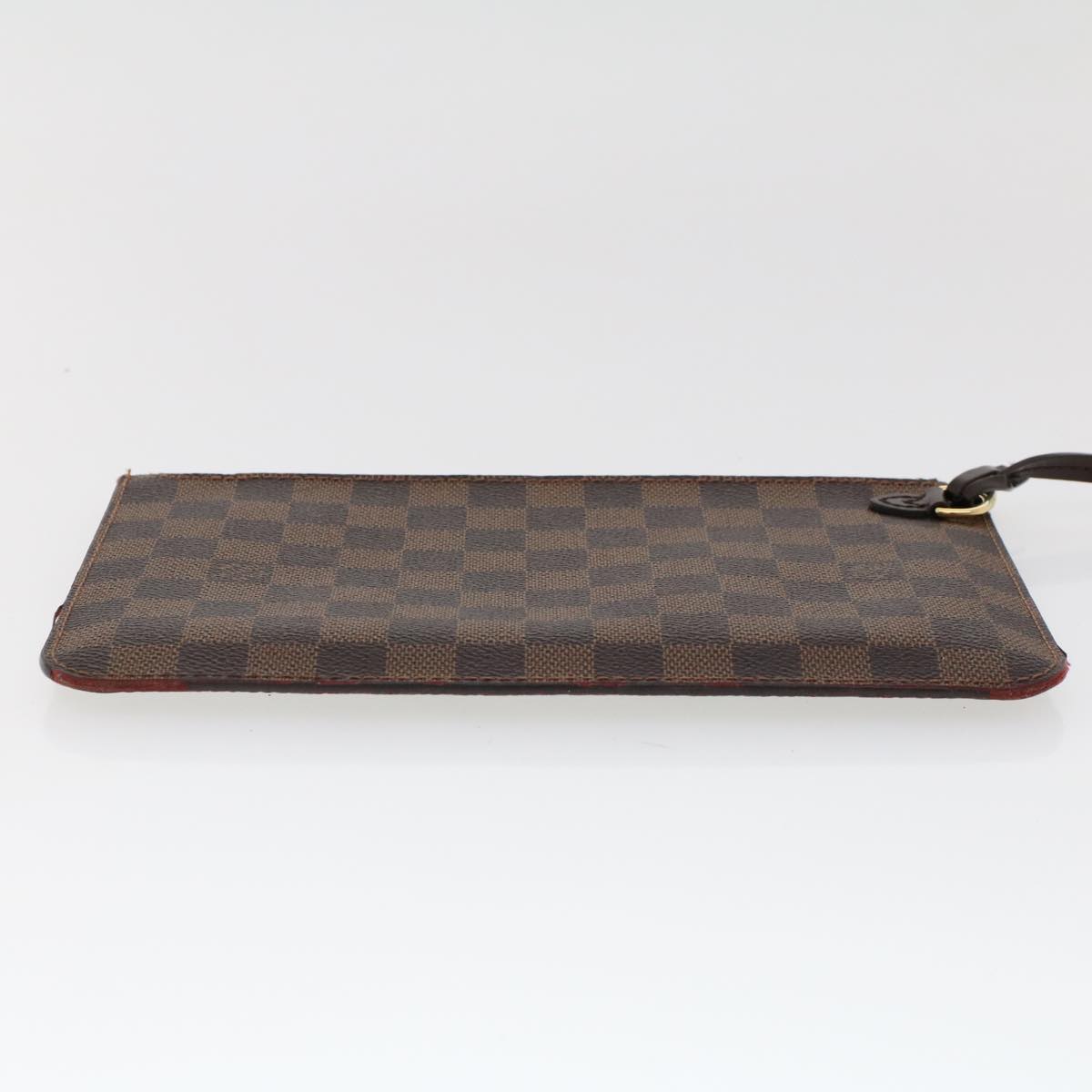 LOUIS VUITTON Damier Ebene Neverfull MM Pouch Accessory Pouch LV 45764