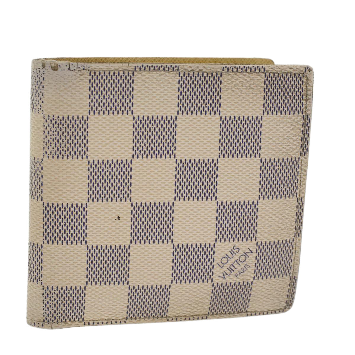 LOUIS VUITTON Damier Azur Porte Feuille Marco Bifold Wallet N60018 45769