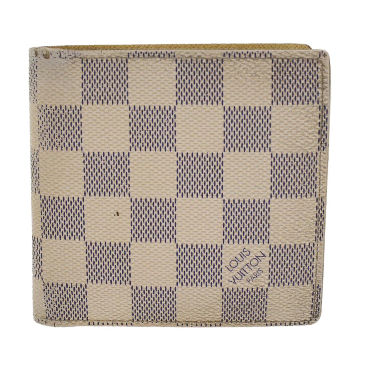 LOUIS VUITTON Damier Azur Porte Feuille Marco Bifold Wallet N60018 45769