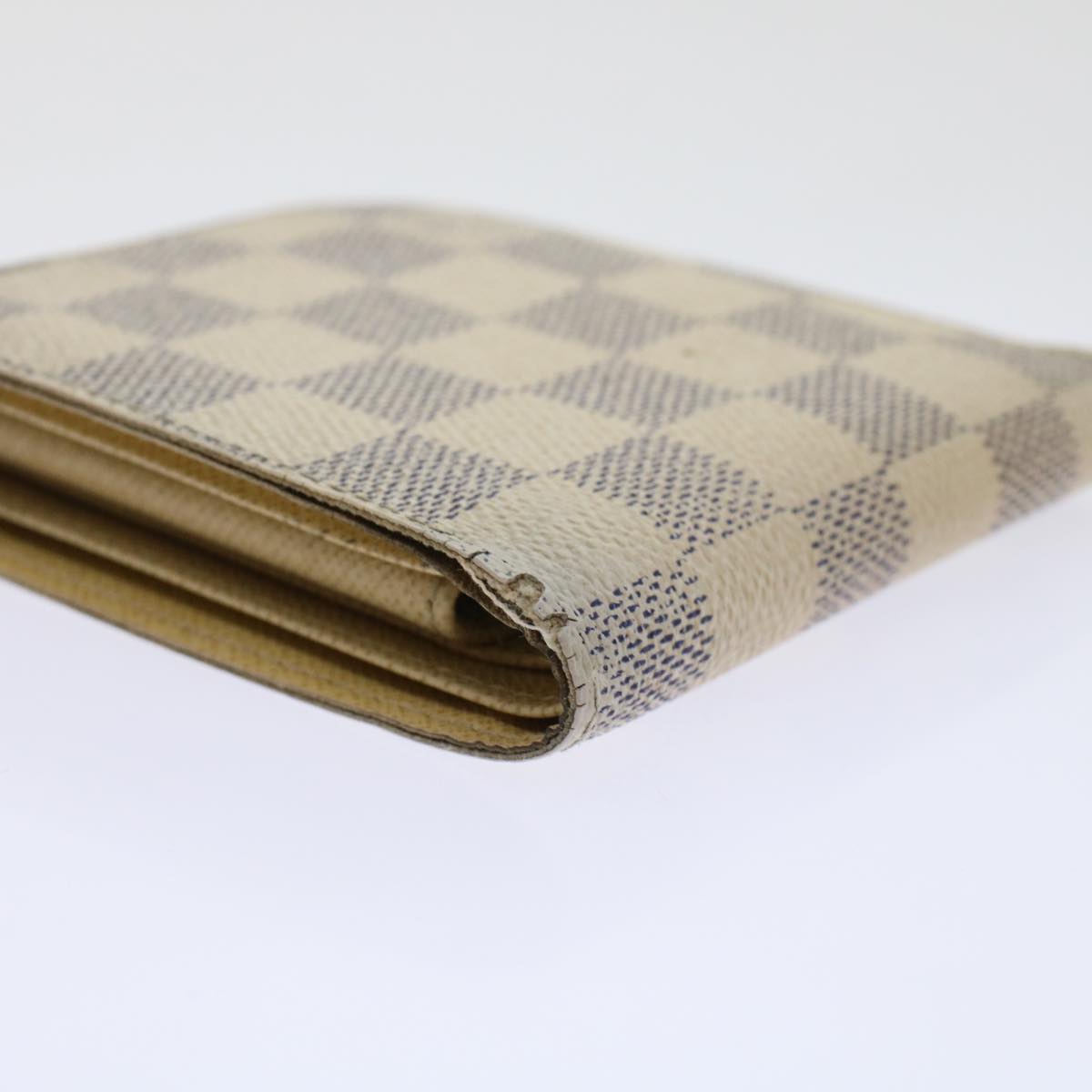 LOUIS VUITTON Damier Azur Porte Feuille Marco Bifold Wallet N60018 45769