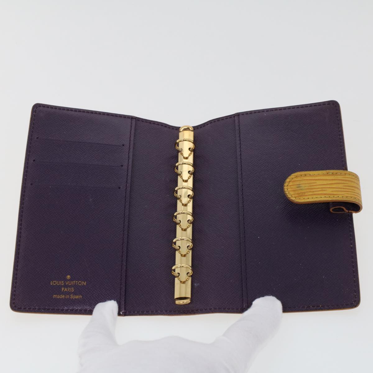 LOUIS VUITTON Epi Agenda PM Day Planner Cover Yellow R20059 LV 45772