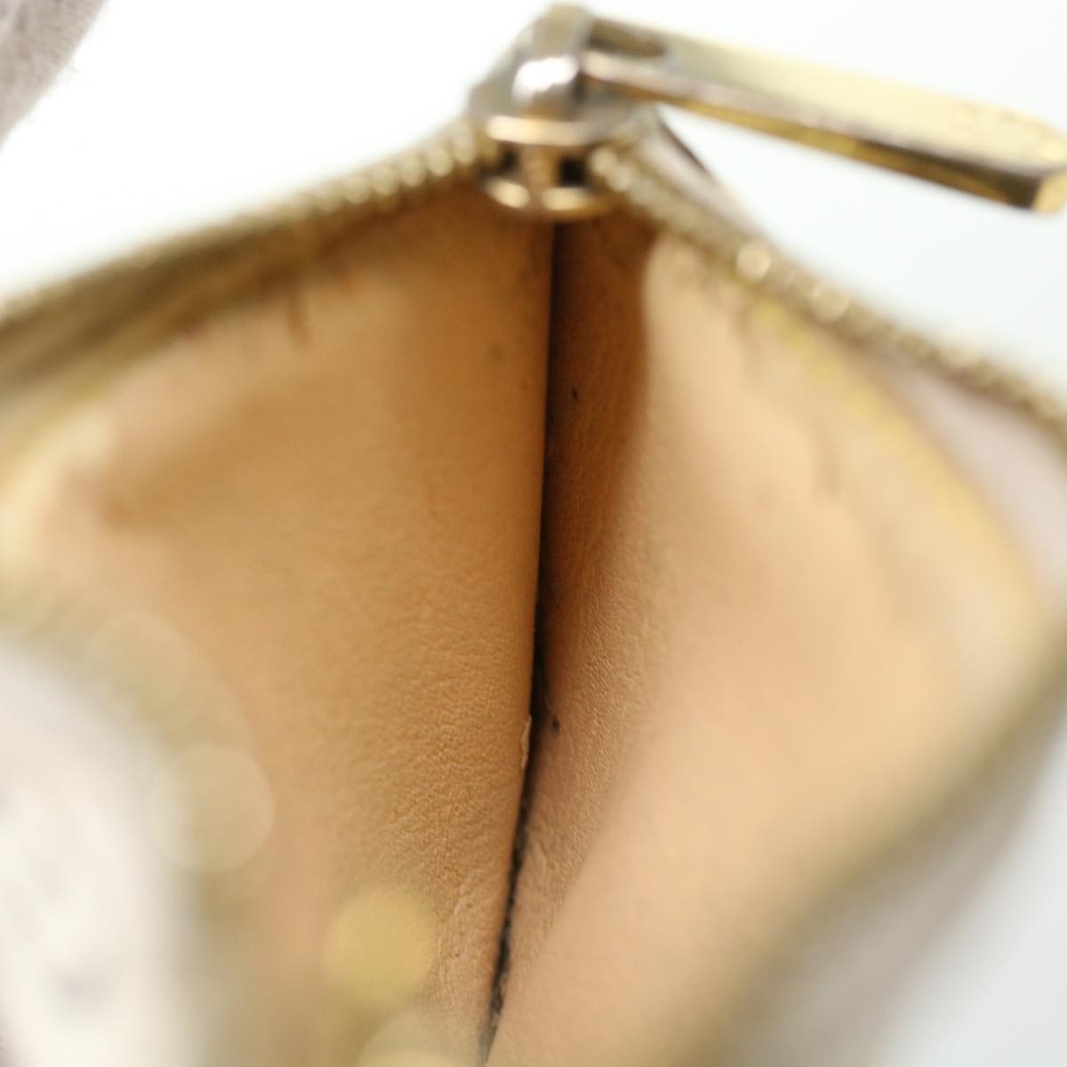 LOUIS VUITTON Monogram Multicolor Pochette Cles Purse White M92655 LV 45773