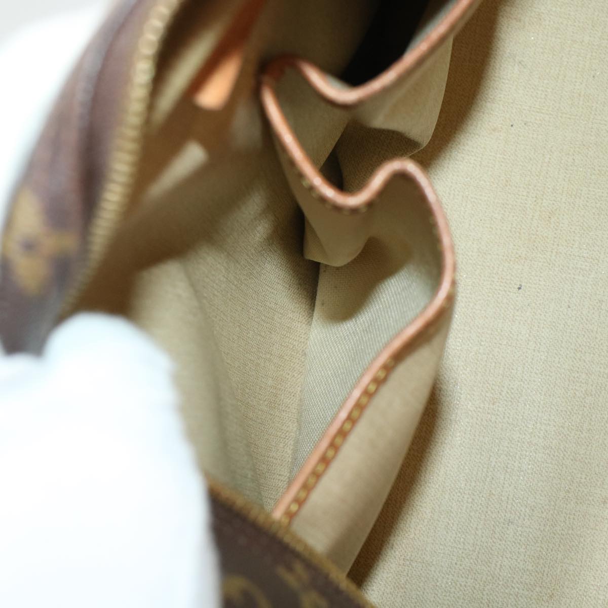 LOUIS VUITTON Monogram Deauville Hand Bag M47270 LV 45778