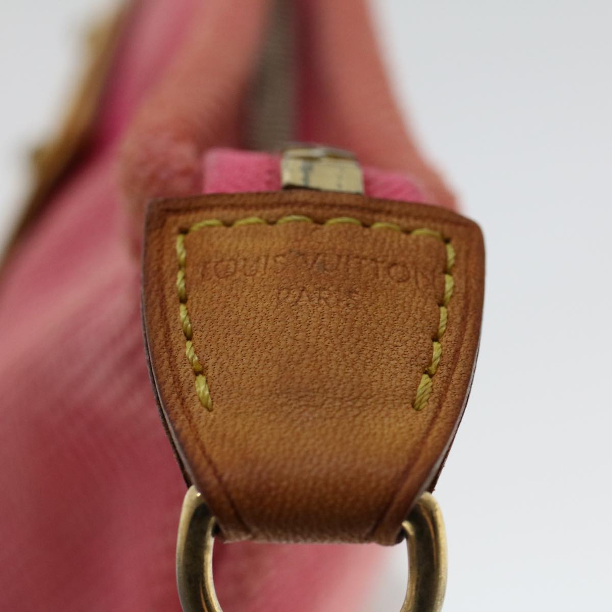 LOUIS VUITTON Antigua Pochette Plat PM Pouch Pink Rose M40068 LV 45780