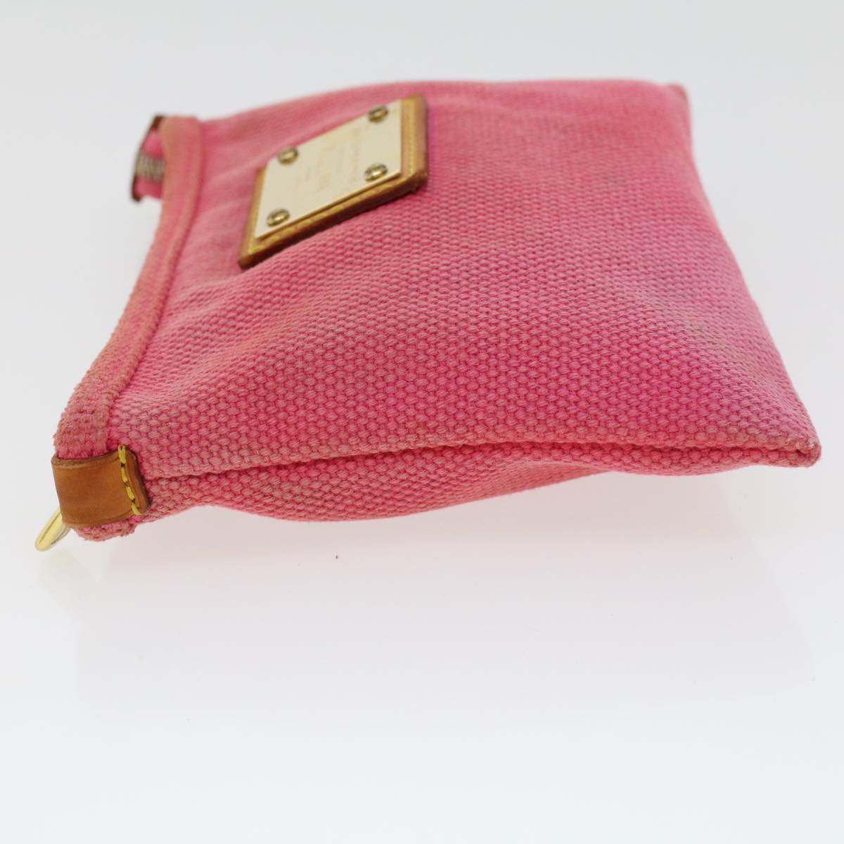 LOUIS VUITTON Antigua Pochette Plat PM Pouch Pink Rose M40068 LV 45780