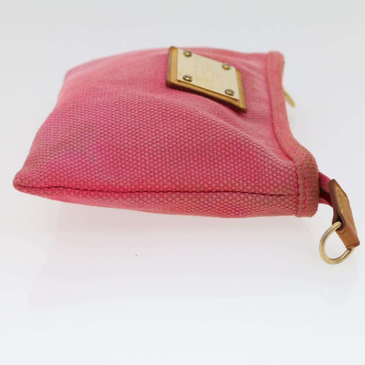 LOUIS VUITTON Antigua Pochette Plat PM Pouch Pink Rose M40068 LV 45780