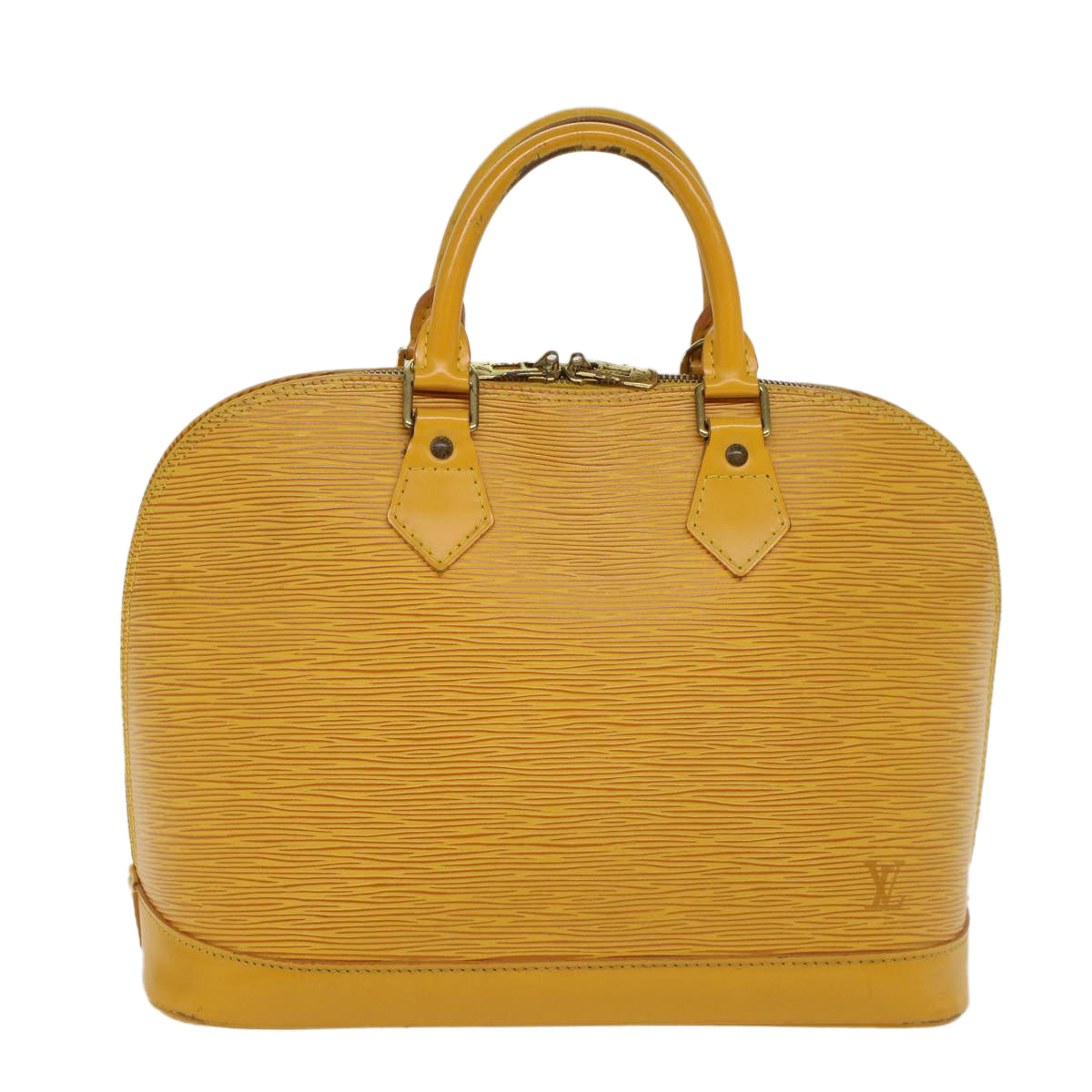 LOUIS VUITTON Epi Alma Hand Bag Tassili Yellow M52149 LV 45781