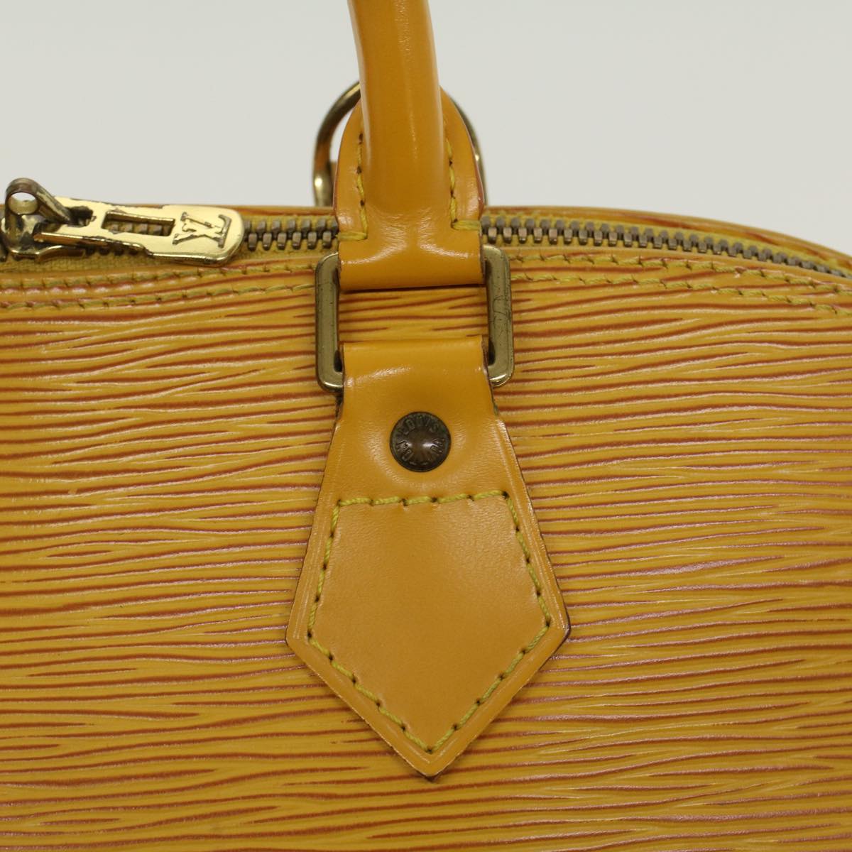 LOUIS VUITTON Epi Alma Hand Bag Tassili Yellow M52149 LV 45781