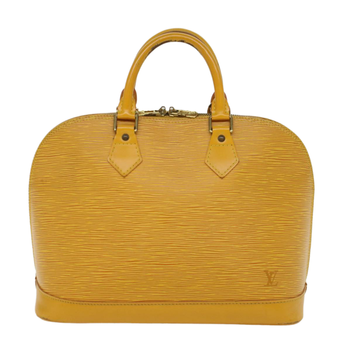 LOUIS VUITTON Epi Alma Hand Bag Tassili Yellow M52149 LV 45781