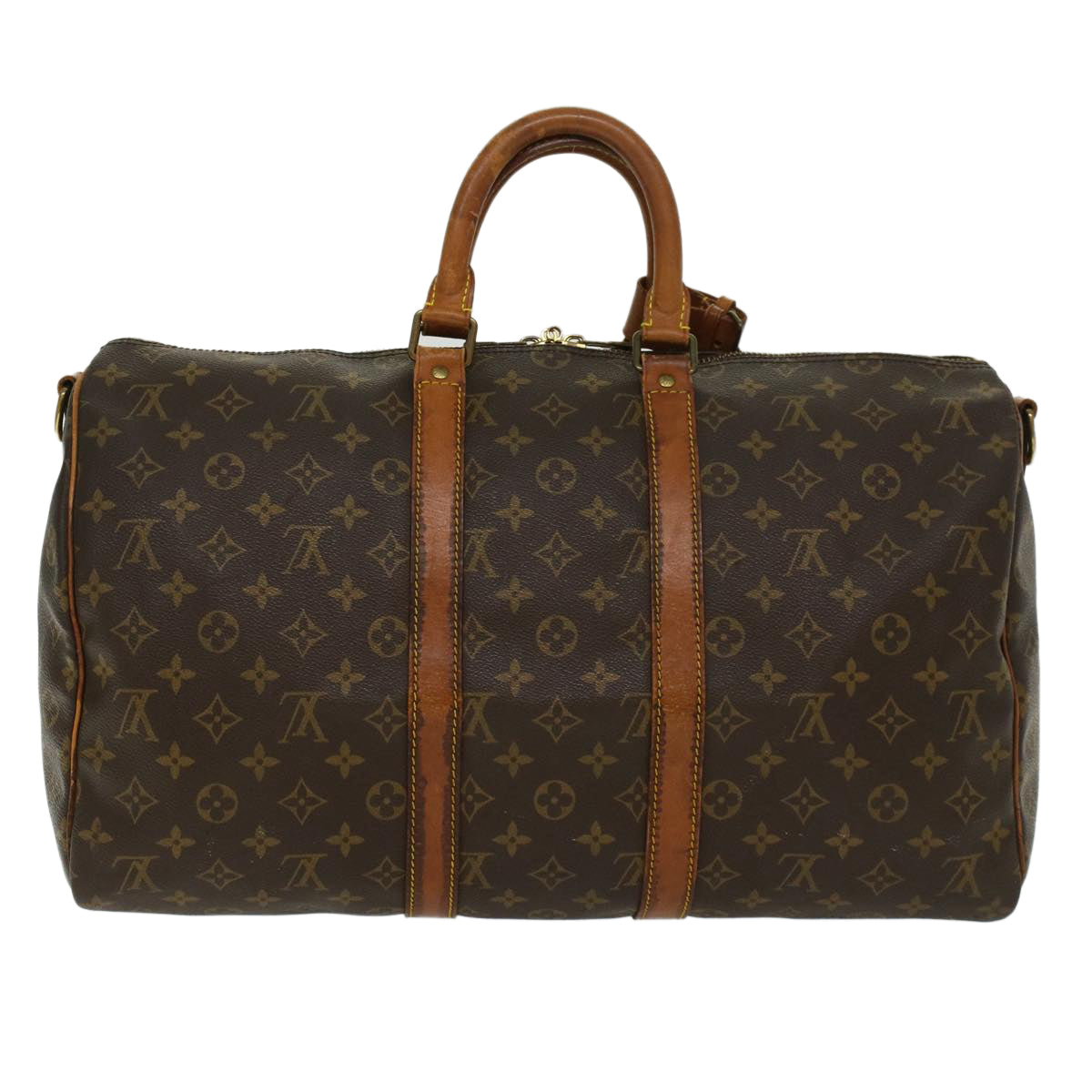 LOUIS VUITTON Monogram Keepall Bandouliere 45 Boston Bag M41418 LV 45785