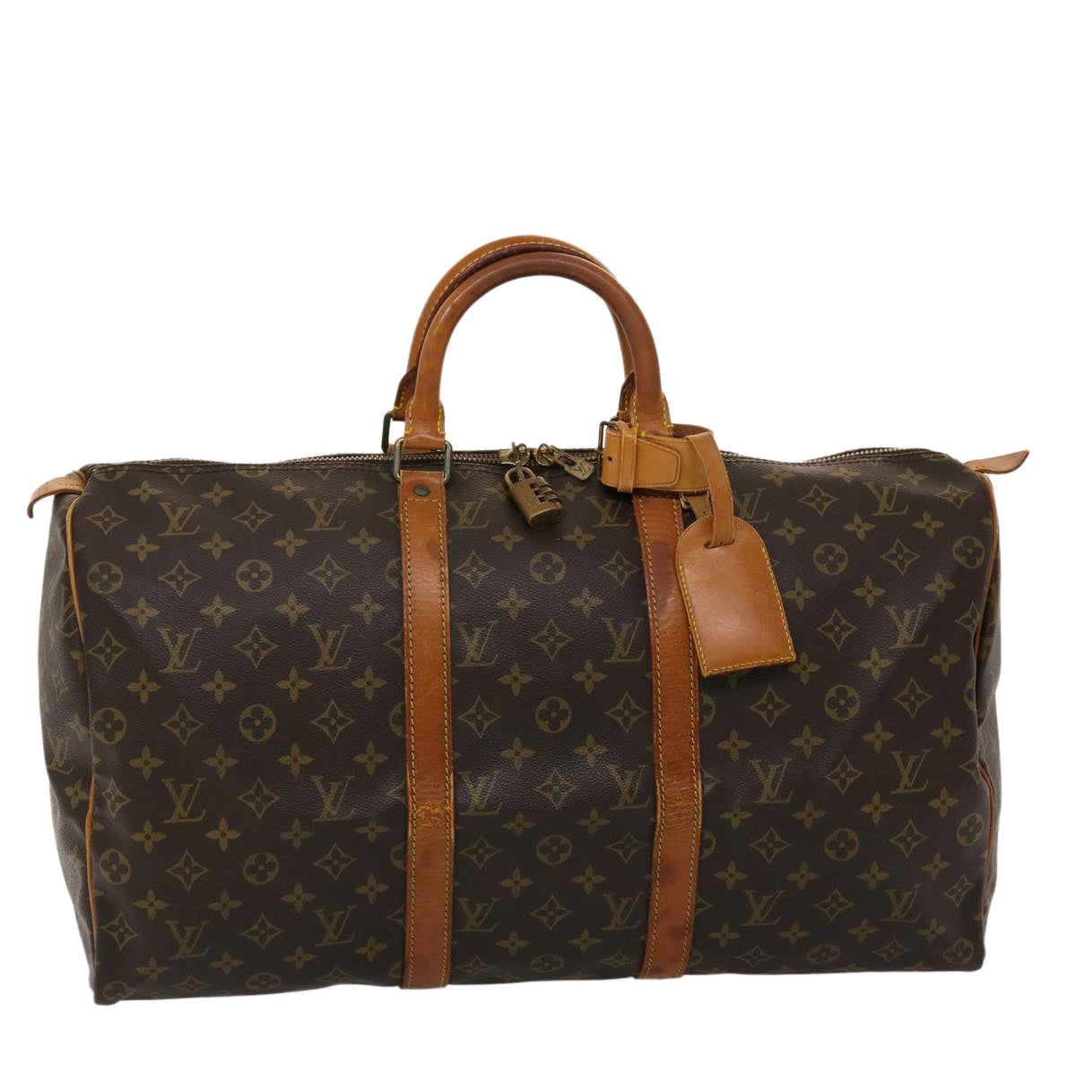 LOUIS VUITTON Monogram Keepall 50 Boston Bag M41426 LV 45788