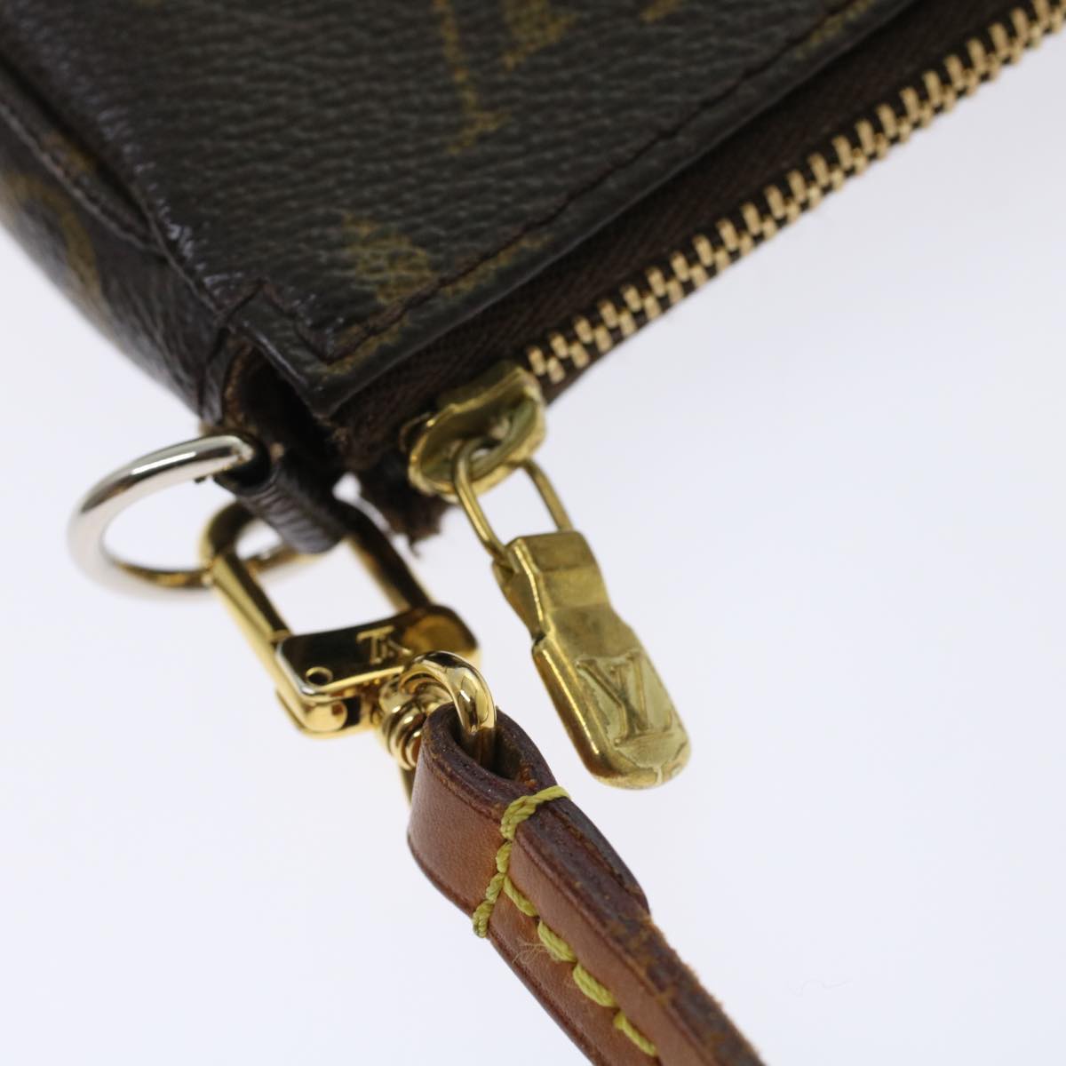 LOUIS VUITTON Monogram Pochette Accessoires Pouch M51980 LV 45792