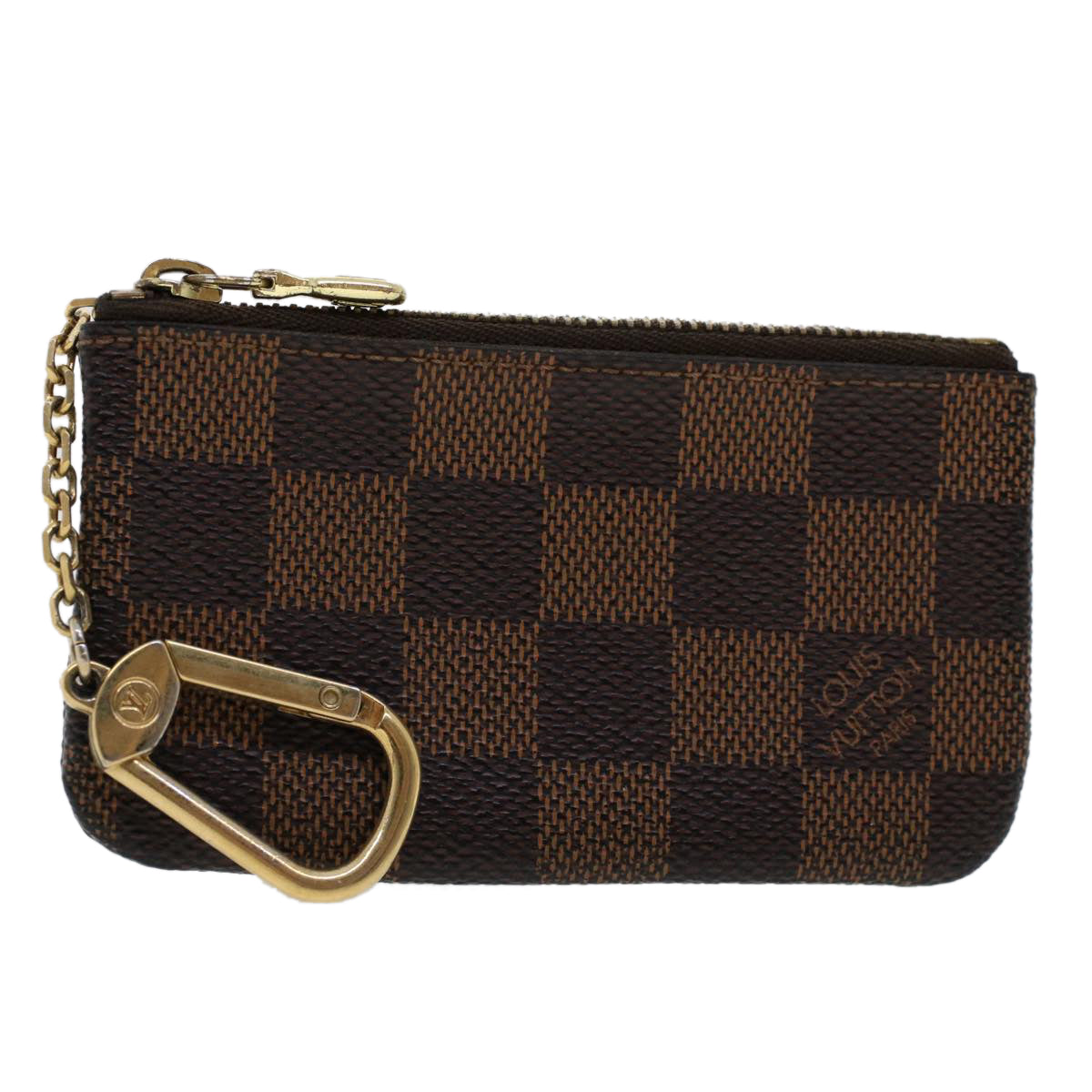 LOUIS VUITTON Damier Ebene Pochette Cles Coin Purse N62658 LV 45793