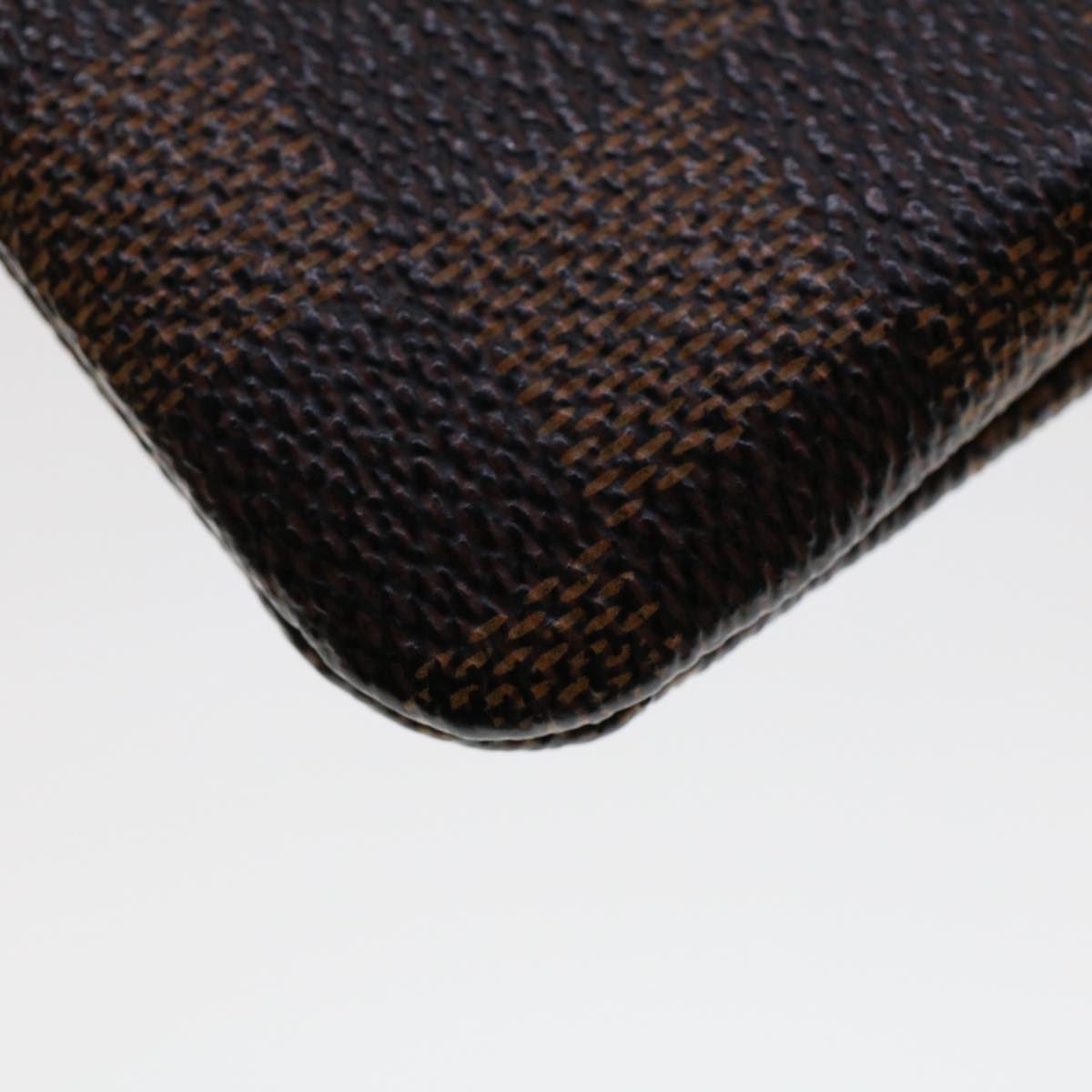 LOUIS VUITTON Damier Ebene Pochette Cles Coin Purse N62658 LV 45793