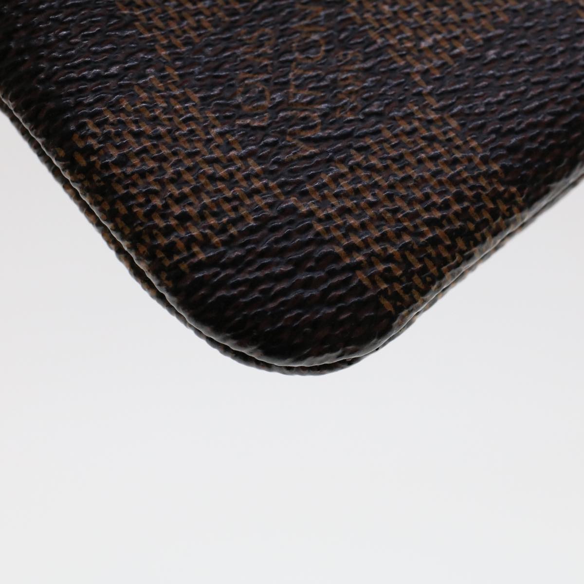 LOUIS VUITTON Damier Ebene Pochette Cles Coin Purse N62658 LV 45793