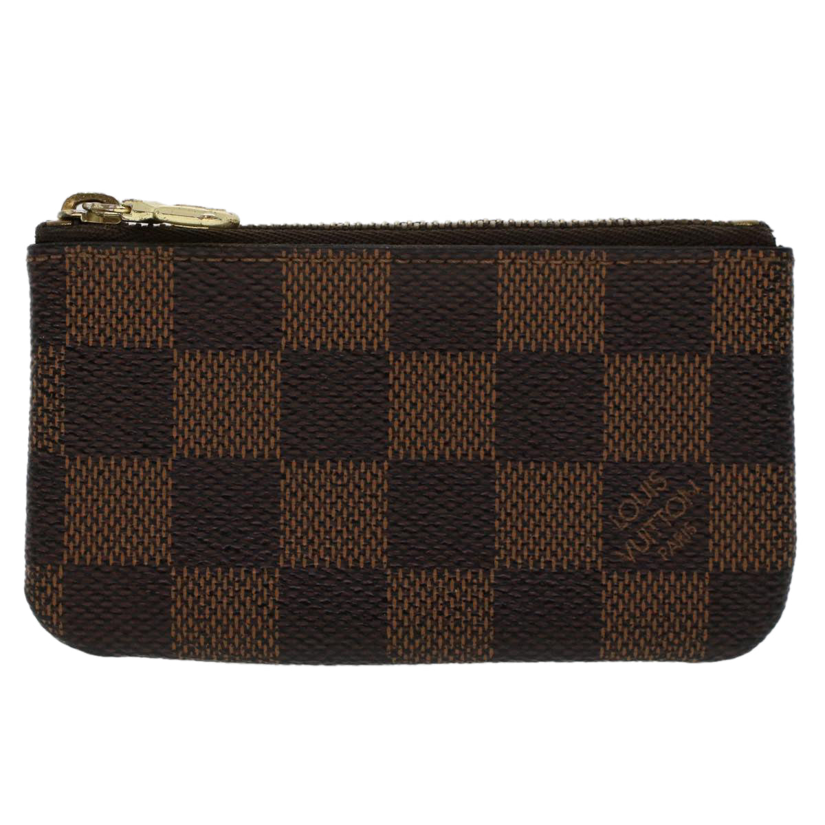 LOUIS VUITTON Damier Ebene Pochette Cles Coin Purse N62658 LV 45793