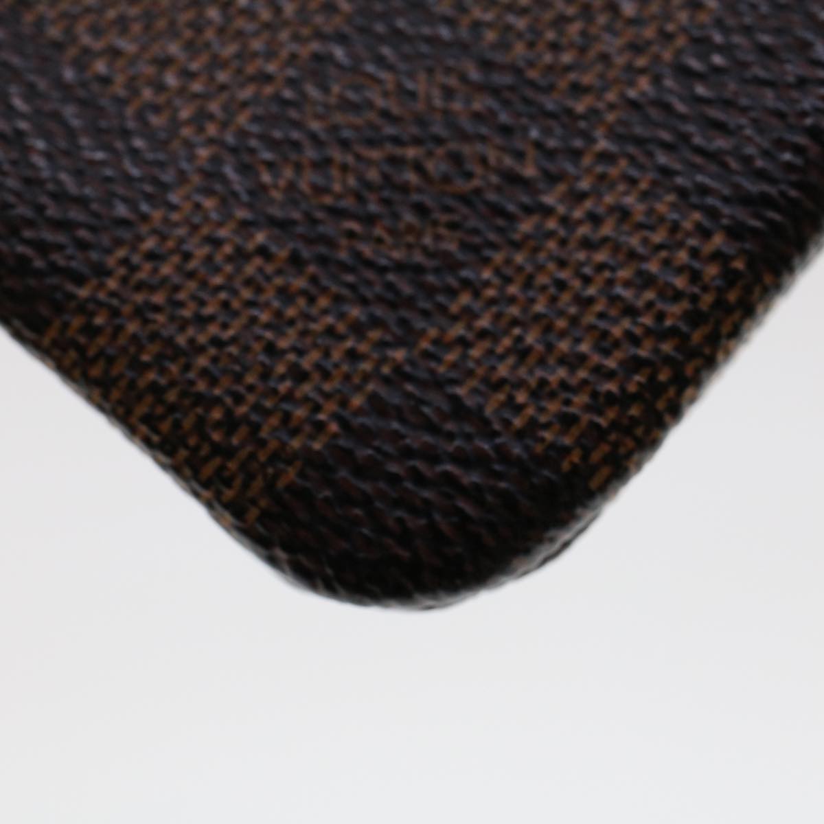 LOUIS VUITTON Damier Ebene Pochette Cles Coin Purse N62658 LV 45793