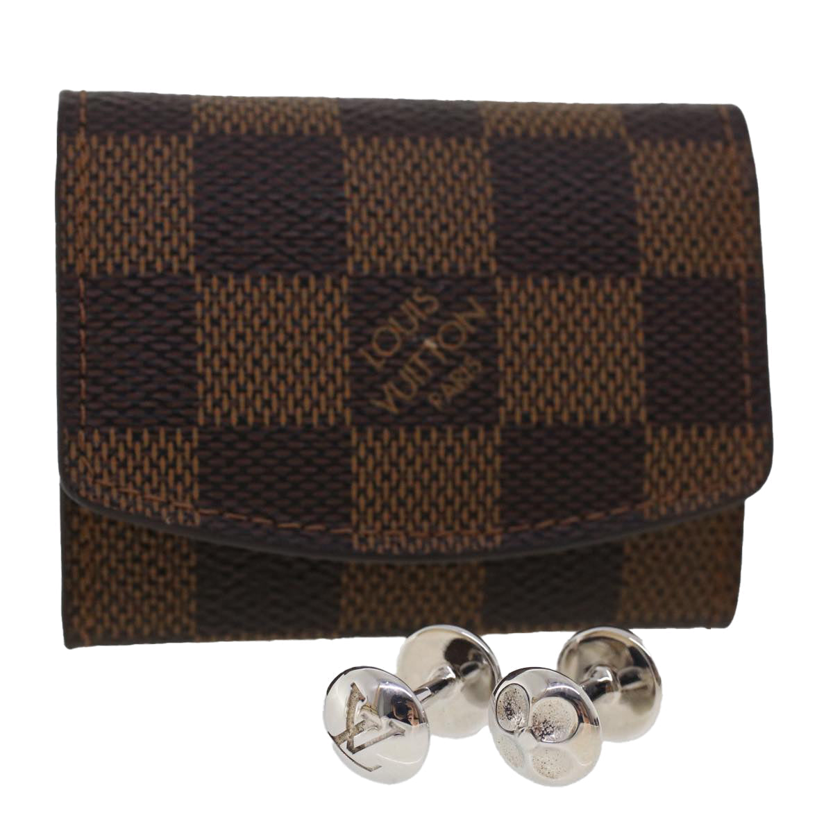 LOUIS VUITTON Damier Ebene Cuff Case M64681 LV 45794