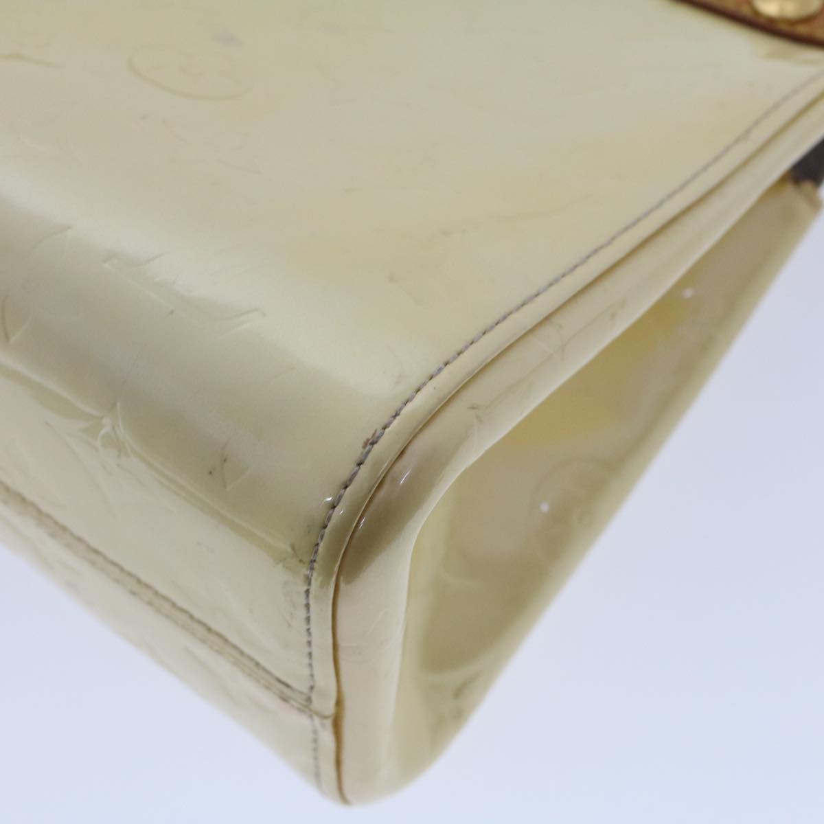 LOUIS VUITTON Monogram Vernis Roxbury Drive Hand Bag Perle M91374 LV 45797