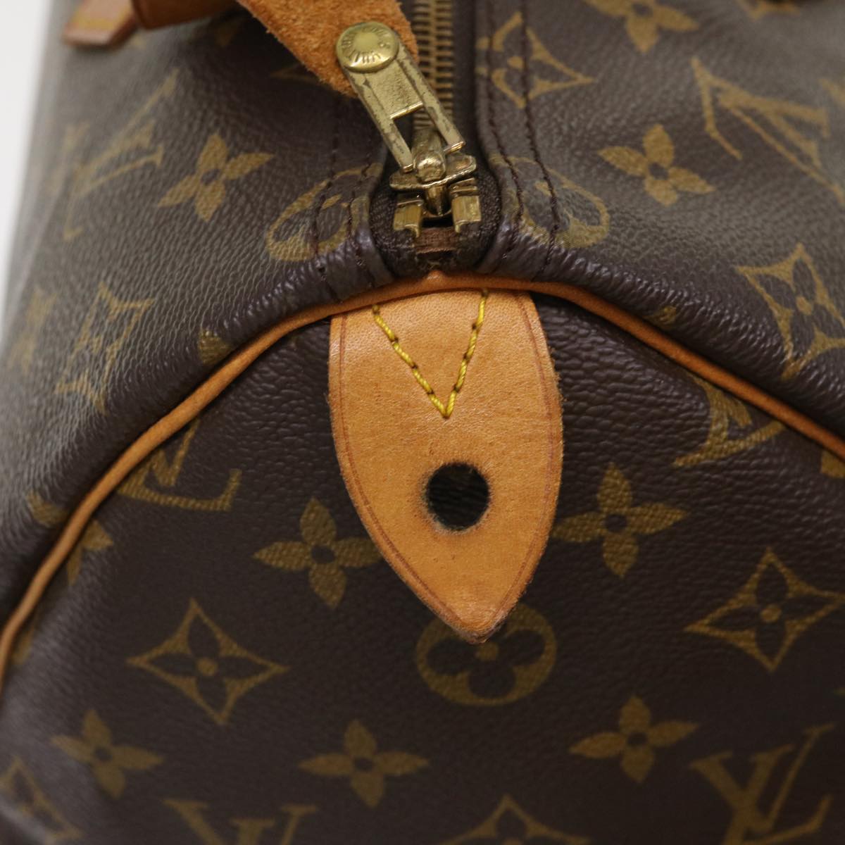 LOUIS VUITTON Monogram Speedy 35 Hand Bag M41524 LV 45801