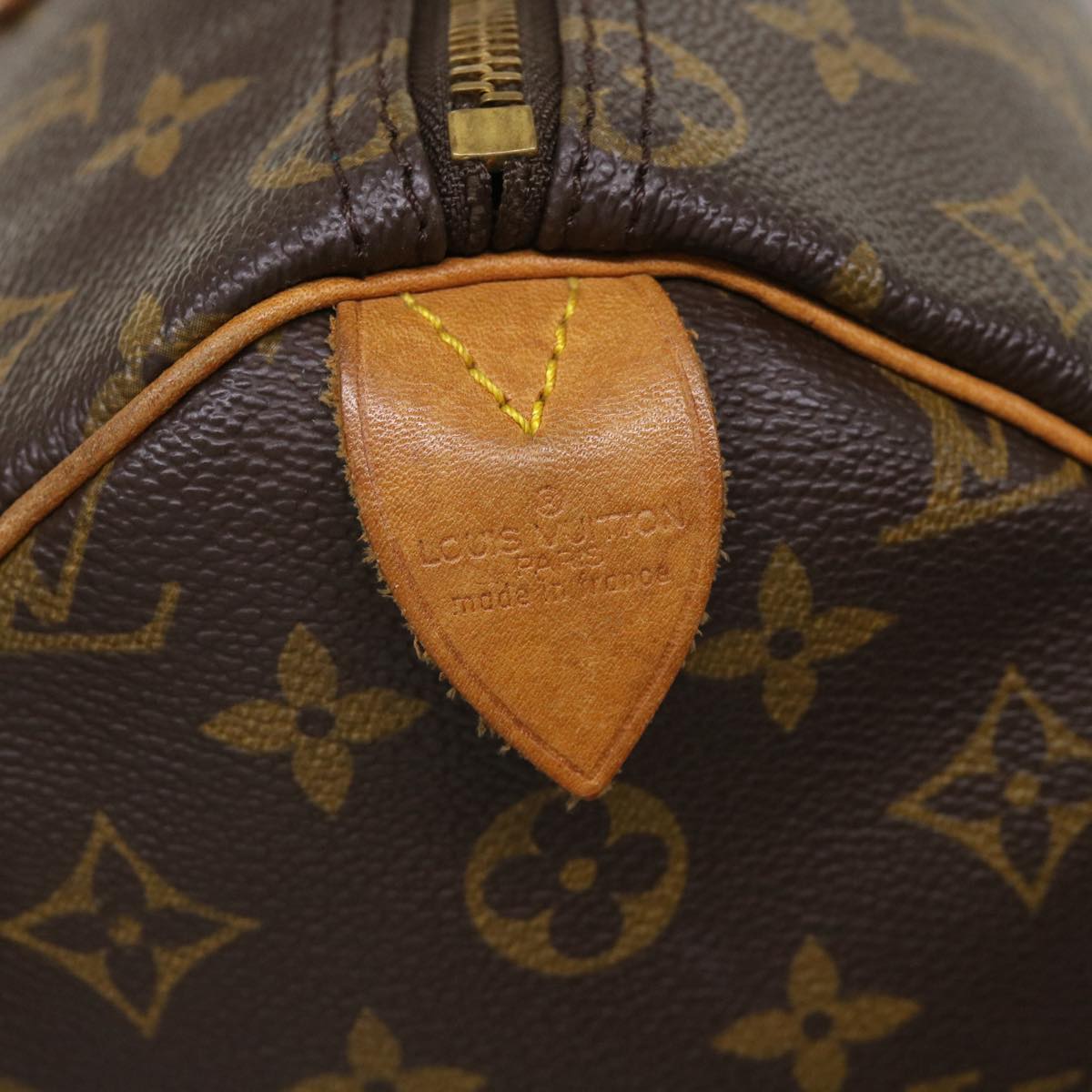 LOUIS VUITTON Monogram Speedy 35 Hand Bag M41524 LV 45801