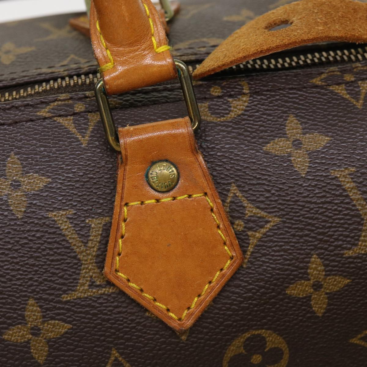 LOUIS VUITTON Monogram Speedy 35 Hand Bag M41524 LV 45801